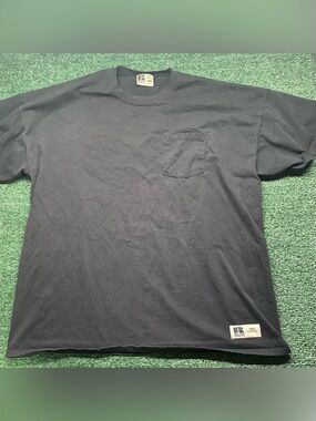 Russell Athletic Men's Black Short-Sleeve Pocket Tee